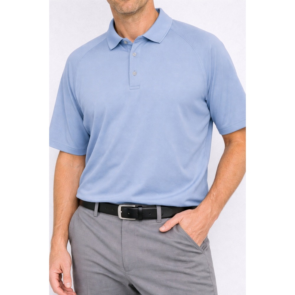 Bobby Jones Players Mens XL Light Blue Short Sleeve Cotton‎ Golf Polo Shirt